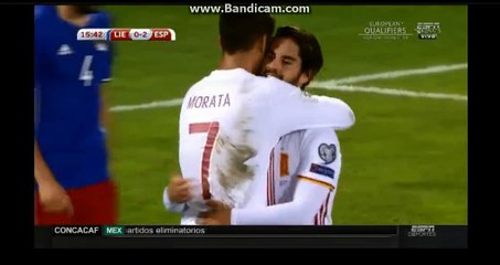 Goal Isco HD Liechtenstein 0 - 3 Spain 05.09.2017 HD