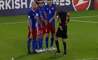David Silva Free Kick Goal WCQ Europe Liechtenstein 0-4 Spain