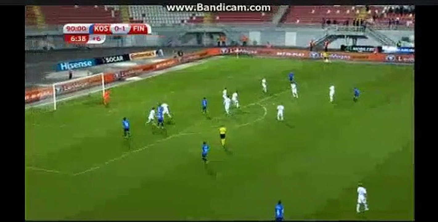 Vedat Muriqi Amazing Chance In Last Minute HD - Kosovo 0-1 Finland 05.09.2017
