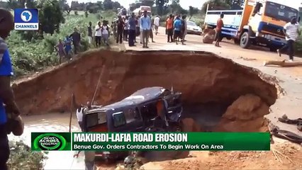 Makurdi Lafia Road Erosion Benue Gov. Orders Contractors To Begin Work On Area