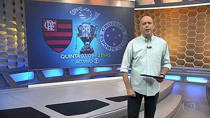 FLAMENGO X CRUZEIRO THIAGO SERÁ TITULAR! GLOBO ESPORTE 05-09-17