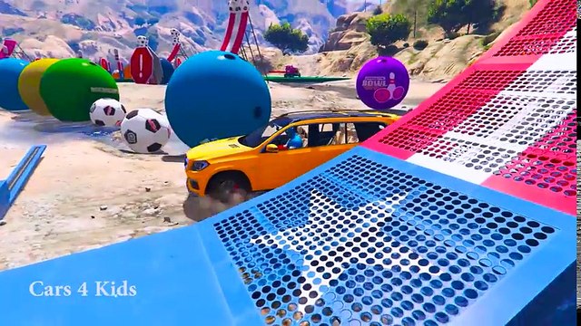 Learn Colors for Children SUV Cars Transportation with Spiderman Superheroes Cartoon Animation (LEARN COLOR 2017)