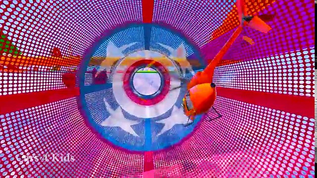 Learn Colors Helicopters on Bus with Superheroes Cartoon Animation for Kids & Nursery Rhymes Songs