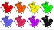 Coloration les couleurs Apprendre peinture porc Princesse avec Peppa pages peppa costume peppa