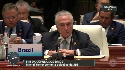 Presidente Temer participa de último dia de encontro dos Brics na China