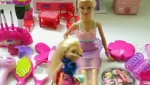 Cheveux enfants faire faire jouet vers le haut en haut jouets pour enfants poupée Barbie épisode de salon de coiffure 31