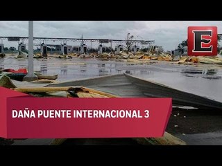 Tornado sorprende a Nuevo Laredo, Tamaulipas