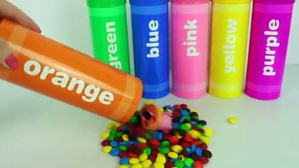 Peppa Pig Toy Surprise Crayons: Learning Colors Video for Children | Fizzy Toy Show