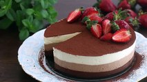 Triple Chocolate Mousse Cake Recipe - Bruno Albouze - THE REAL DEAL