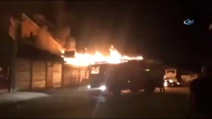 Çorum'da Saman Yüklü Kamyon Alev Alev Böyle Yandı