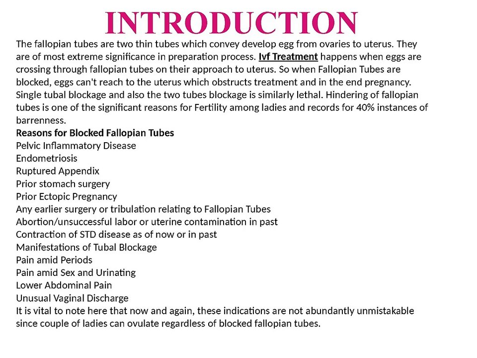 Blocked Fallopian Tubes