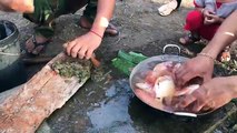 Village Food Fory - Grilled Fish with Bamboo Tubes - Country Food in my Village