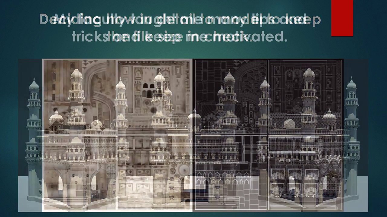 3D Animation institute - Creation of Charminar in 3D - A student work of Creative Multimedia Academy