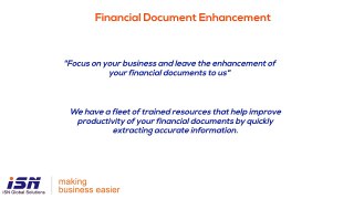 Financial Document Services- iSN Global Solutions