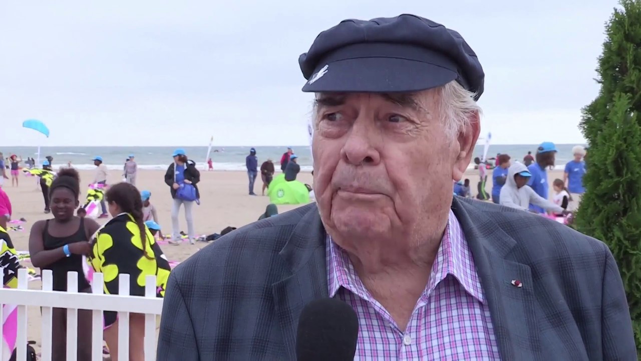 Deauville: J.Lauprêtre Pdt Secours Pop - Cherbourg BZH Télé