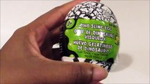 CRACKER Jack DINOSAUR Egg Surprises   Red Lava Slime HobbyKidsTV