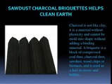 Sawdust charcoal briquettes helps clean earth (2)