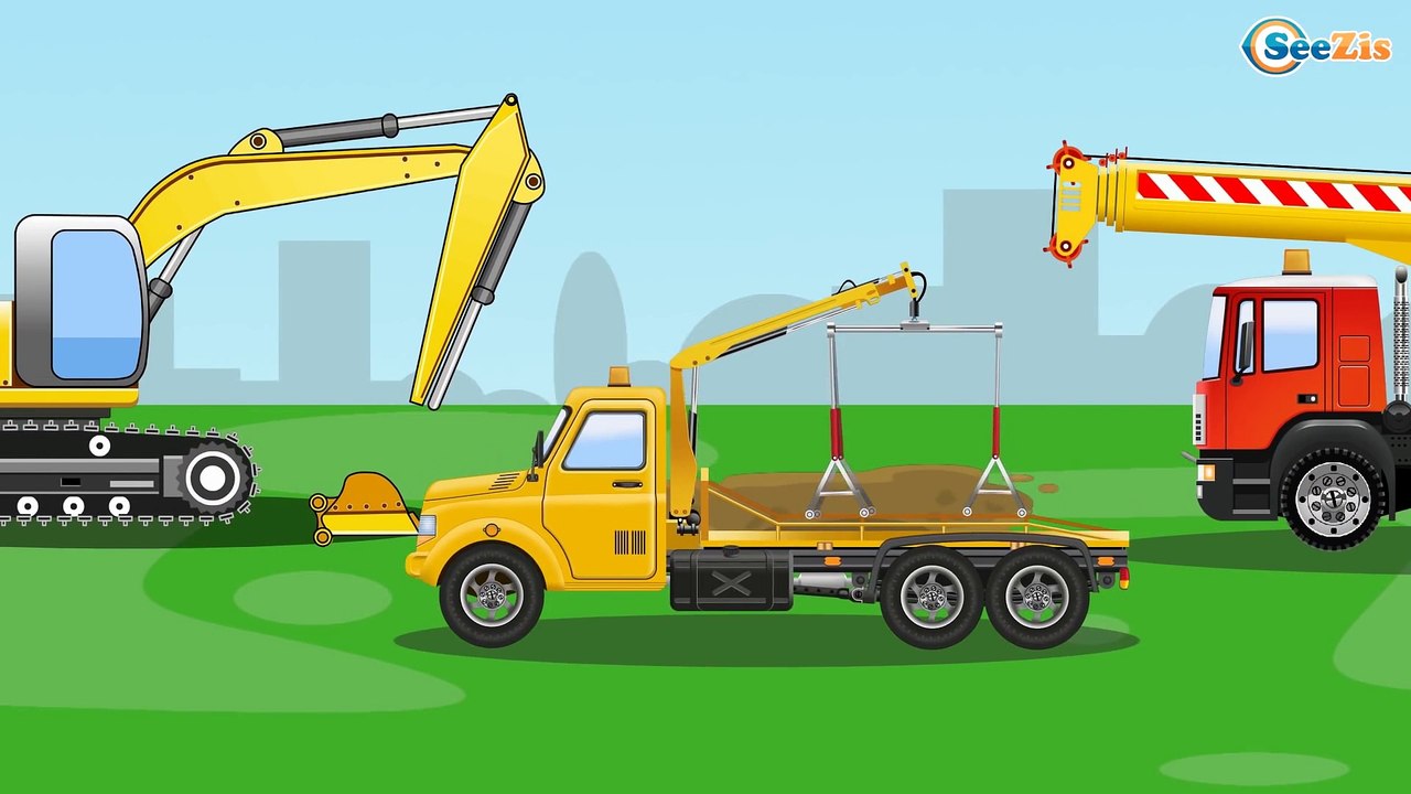 Мультики для детей про Грузовик и Кран Развивающие мультфильмы Сборник Все серии Мультики 1 час