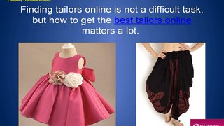 Avail online tailoring by tailors online