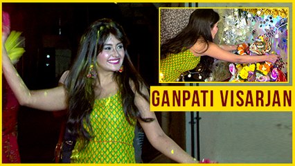 Kanchi Singh CRAZY Dance During Her Ganpati Visarjan