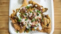 Chole Samosa Chaat Recipe | How To Make Chole Samosa Chaat | Indian Street Food Recipe | Ruchi