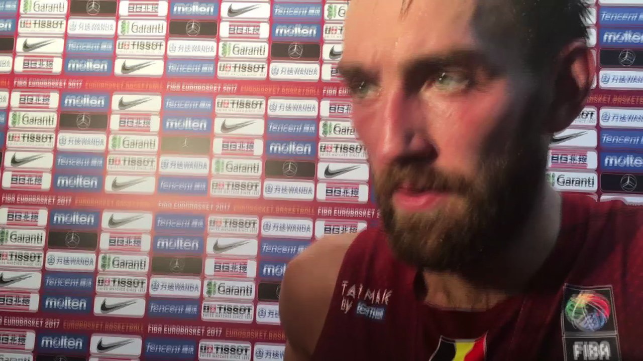 Réaction Axel Hervelle (Belgian Lions) hier après le match Turquie-Belgique.