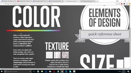 elements of design  - learn photoshop - lecture 1