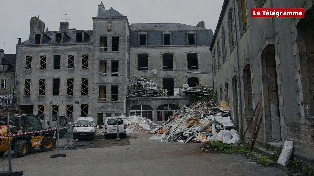 Quimper. Rue du Frout : les démolitions ont débuté