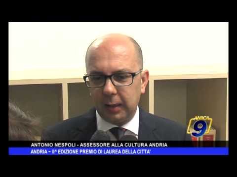 Andria | II^ Edizione premio di laurea della Città
