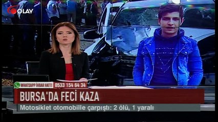 Bursa'da feci kaza: 2ölü, 1 yaralı (Haber 05 09 2017)