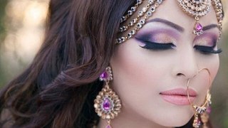 Indian girl makeup with western style __ bold eyeliner & red lips __ shy styles