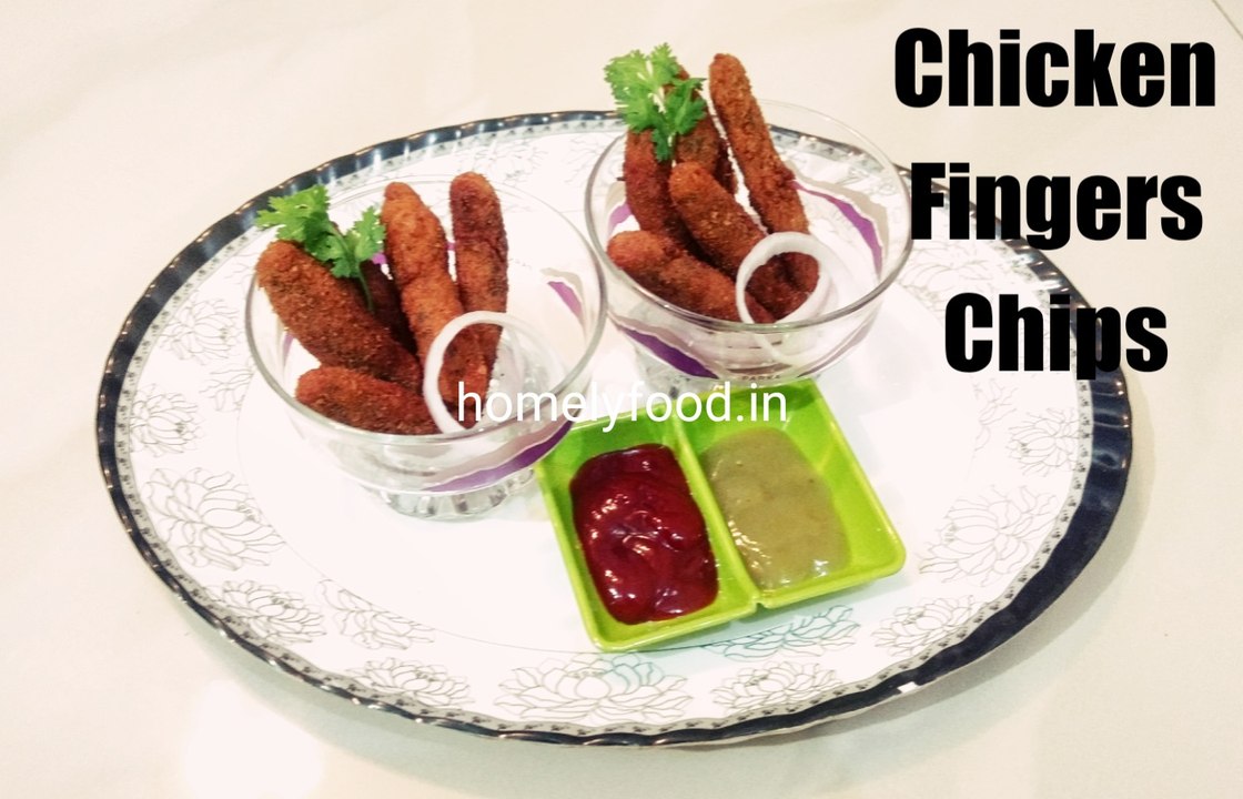 Crispy Chicken Cheese Fingers | Chicken Recipes | appetizer | homelyfood.in