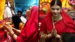 Aishwarya Rai In Bridal Red Saree, Visits Lalbaug Cha Raja, Mumbai