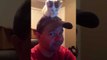 Adorable Kitten Sits on Owner's Head