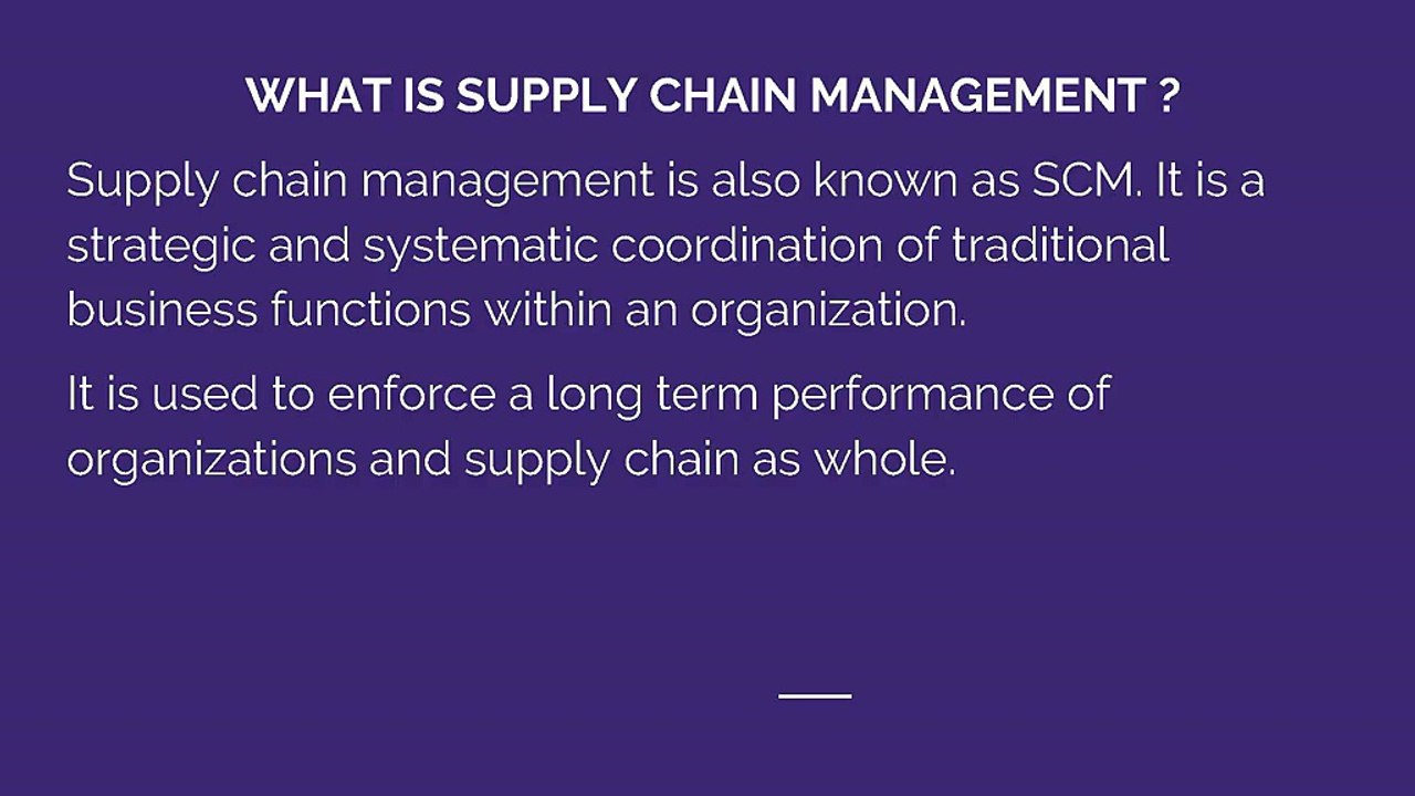 Supply Chain Management Assignment Help