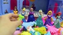 Disney Princess Magic Clip Dolls Polly Pocket Dress Up - FunKidToys Frozen Elsa, Ariel, Ci