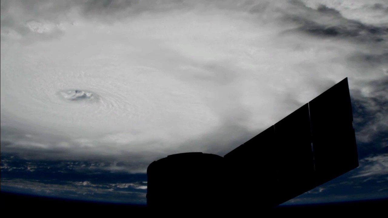 L'ouragan IRMA vu de la Station Spatiale Internationale...
