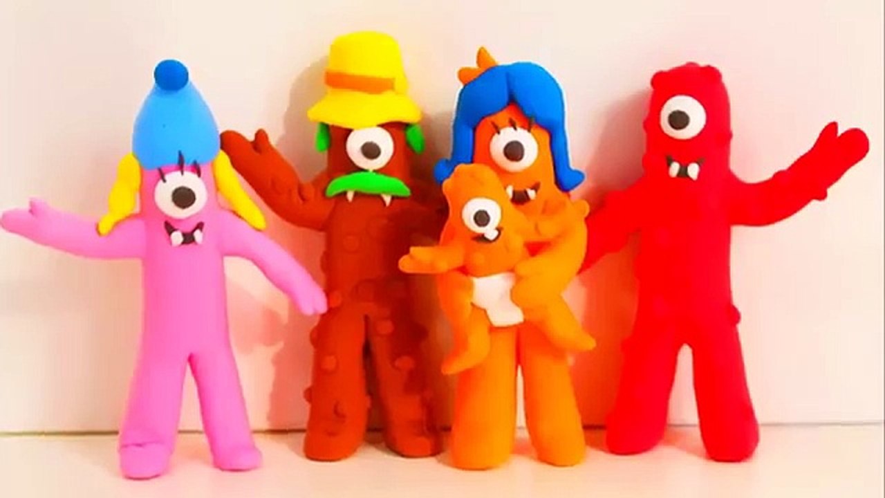 Meet Yo gabba gabba friends, Easy Play Doh figure toy creations