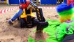 Bad Baby Learn Colors on Excavator with Buried JOKER Johny Johny Yes Papa Songs for kids