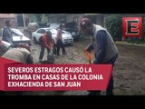 Continúa labores de limpieza en Tlalpan a consecuencia de lluvias