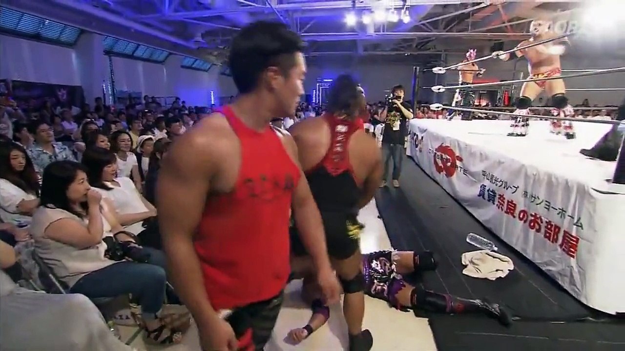 Jimmyz (Jimmy K-ness JKS & Jimmy Susumu) vs. VerserK (Shingo Takagi & Takashi Yoshida) - Dragon Gate Scandal Gate (2017) - 5 Unit Survival Race - Day 7