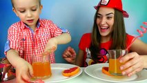 Обычная Еда против Мармелада Челлендж! Мама ПЛАЧЕТ! Real Food vs Gummy Food - Candy Challenge
