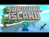 Our First Death! - Progress to Island! - (Minecraft Survival Island) - Episode 2