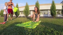 Челлендж СЛАЙМ БАКЕТ для детей Слизь на голову Вызов Принят Slime Bucket Challenge
