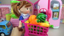 Baby Doli and fruit vegetable juice maker toys baby doll play