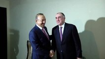 Dışişleri Bakanı Çavuşoğlu, Mevkidaşları Memmedyarov ve Janelidz ile Görüştü