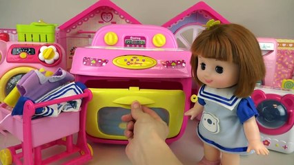 Baby doli and washing machine baby doll toys play