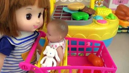 Baby Doli Kitchen surprise eggs and Food toys play