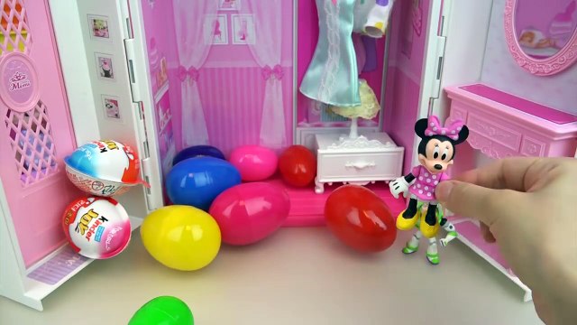 Baby doll key house Surprise eggs and Kinder joy toys play