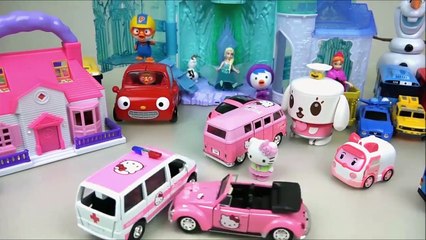 Pink Camping car and Baby doll toys play